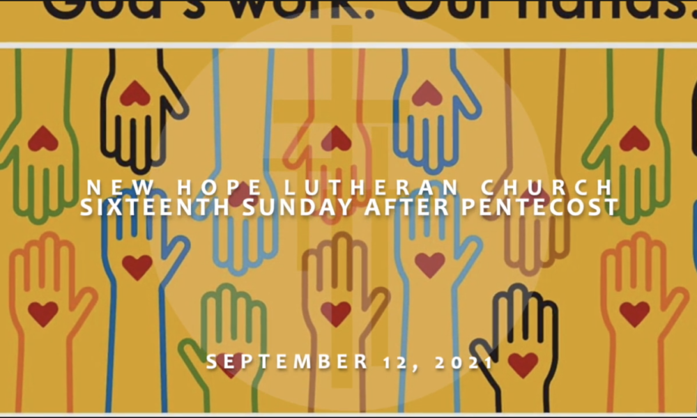 Sixteenth Sunday after Pentecost 2021